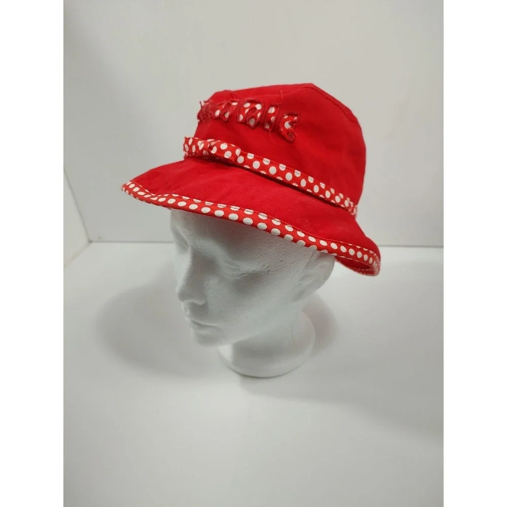 Disney Parks Minnie Mouse Child Polka Dot Bucket Hat‎